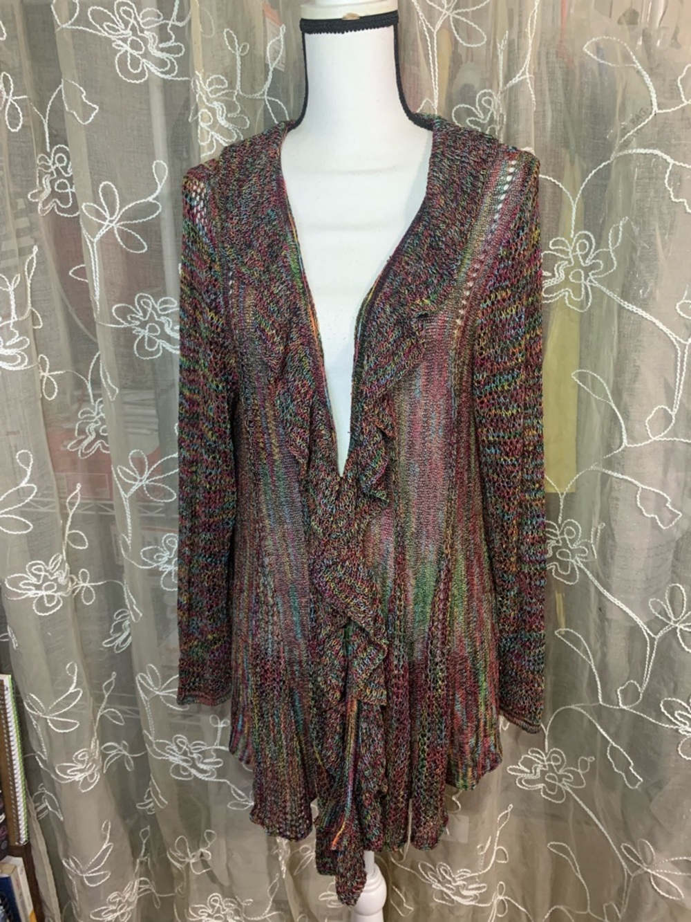 Dressbarn Rainbow Cardigan